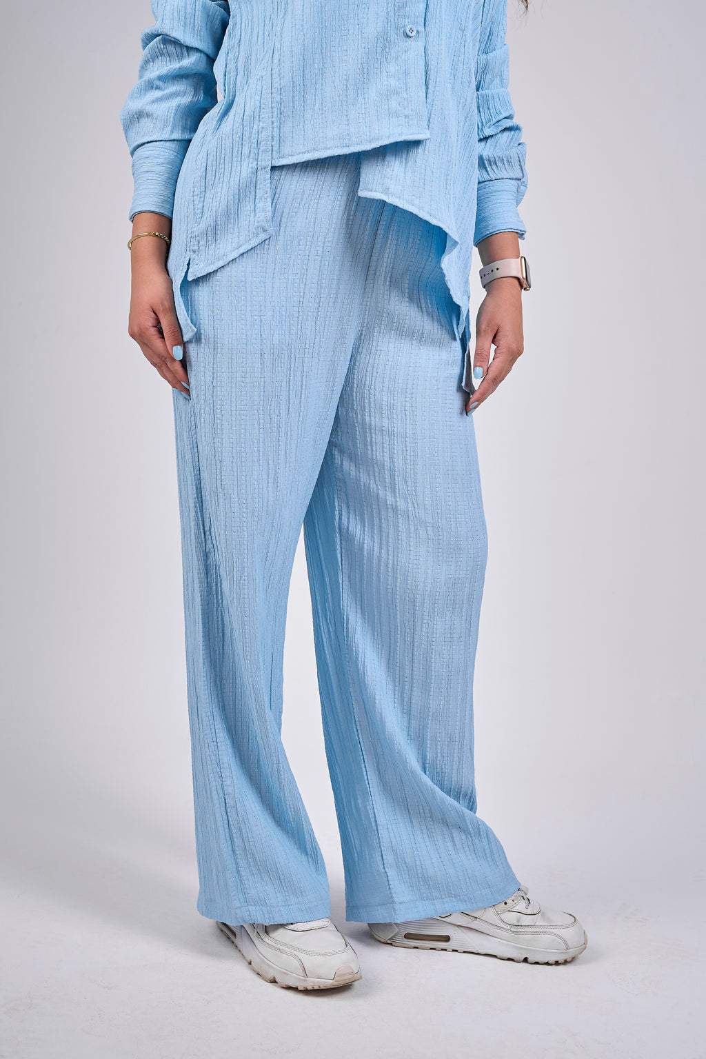 Asymmetrical summer suit - Blue